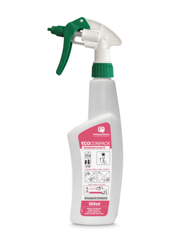 Ecoconpack Desengrasante, Envase RTU 650 ml.